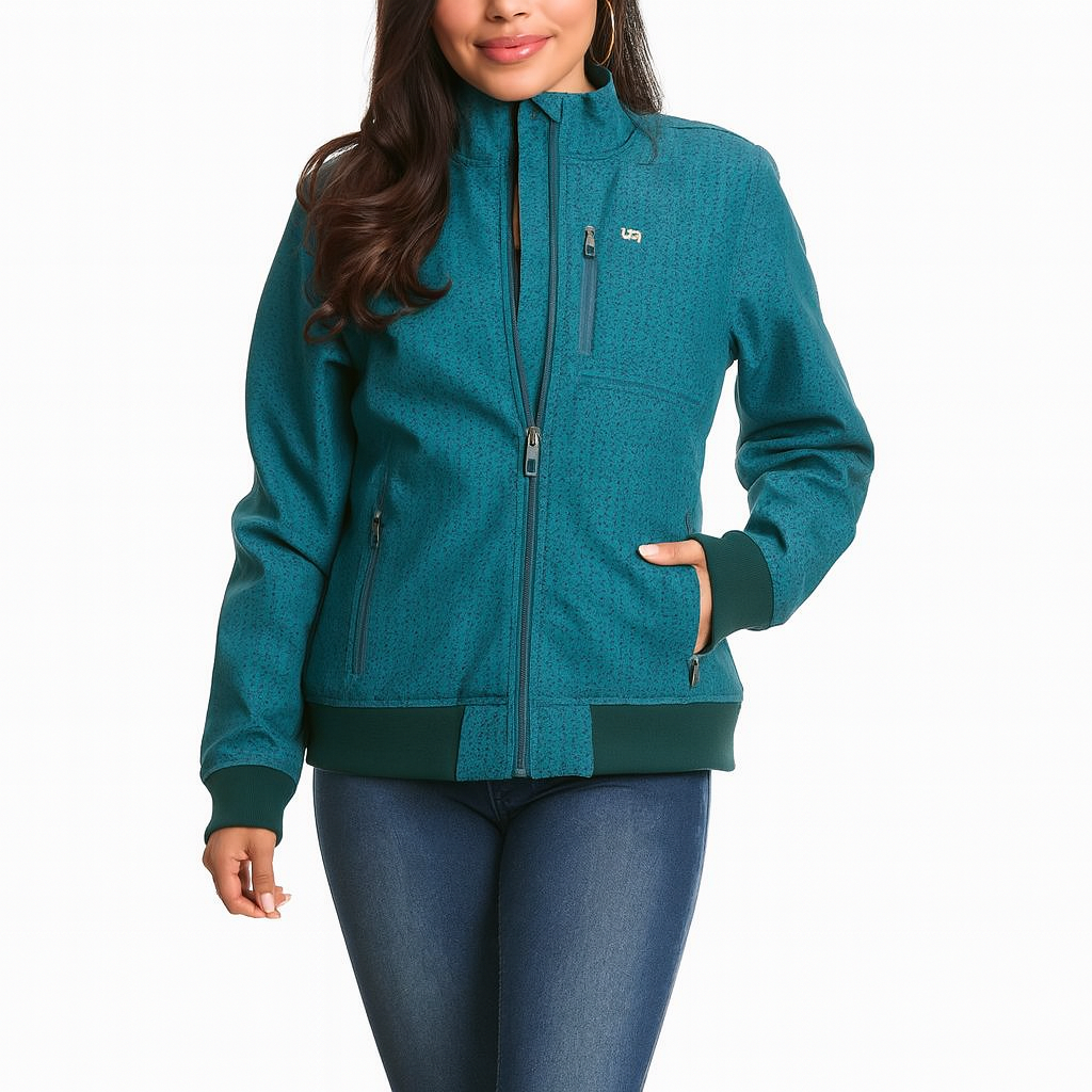 Chaqueta Cinch Mujer Softshell Teal Talla XS