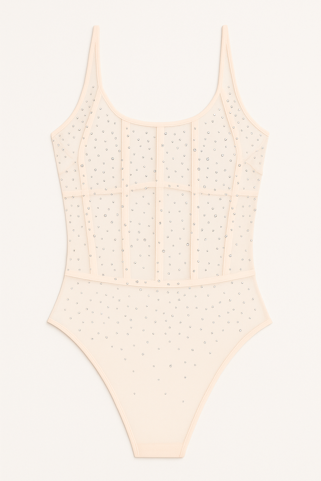 Victoria´s Secret Body Nude con Brillos y Efecto Corset Talla M