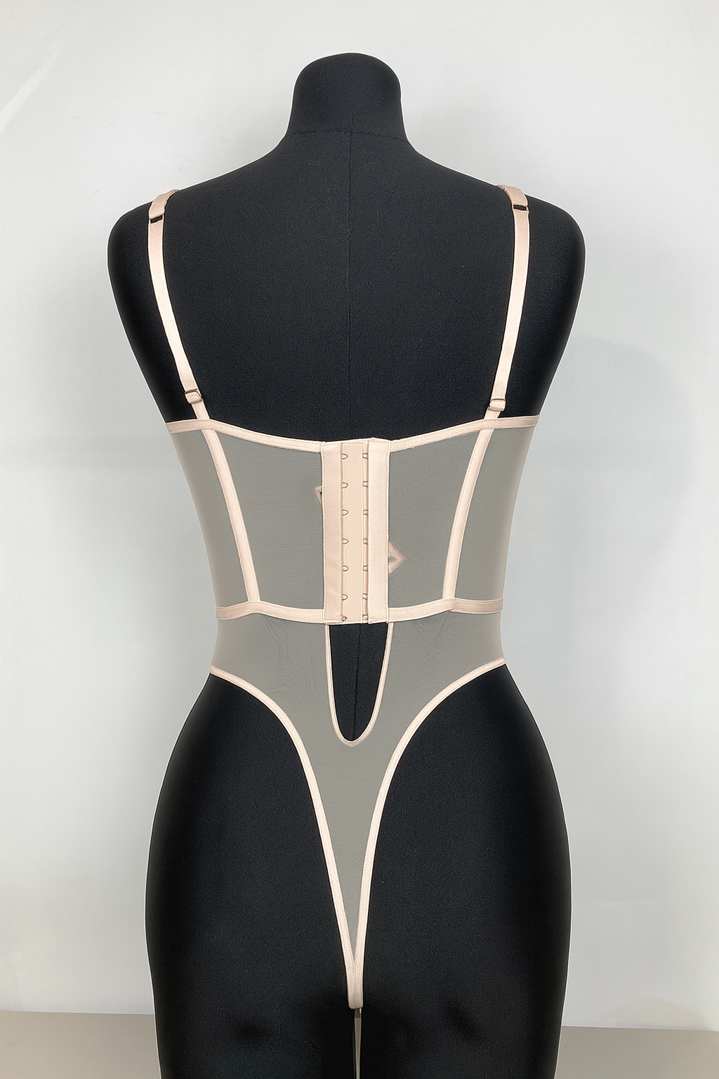 Victoria´s Secret Body Nude con Brillos y Efecto Corset Talla M