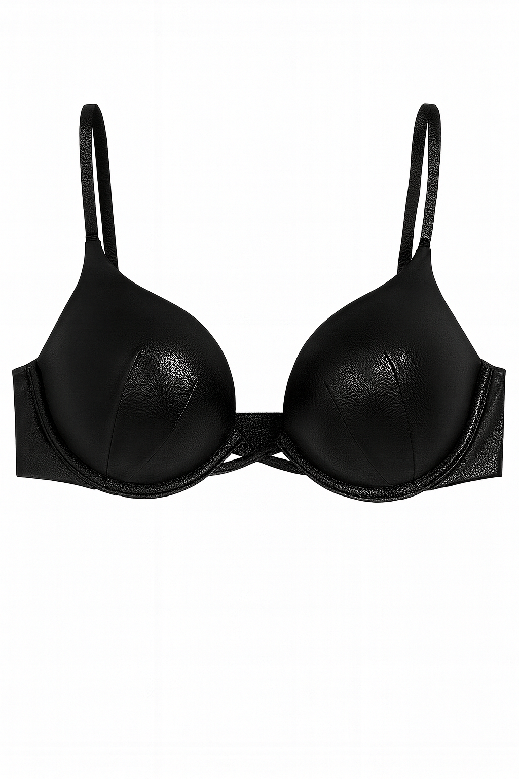 Victoria´s Secret Bra tipo cuero color negro • Push Up
