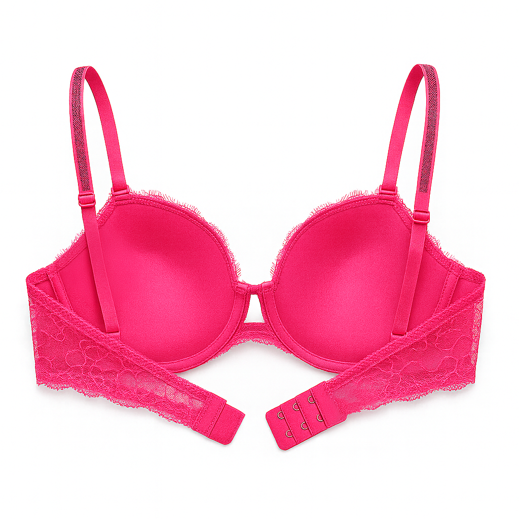 Victoria´s Secret Bra Push Up de Encaje Fucsia Talla 34C