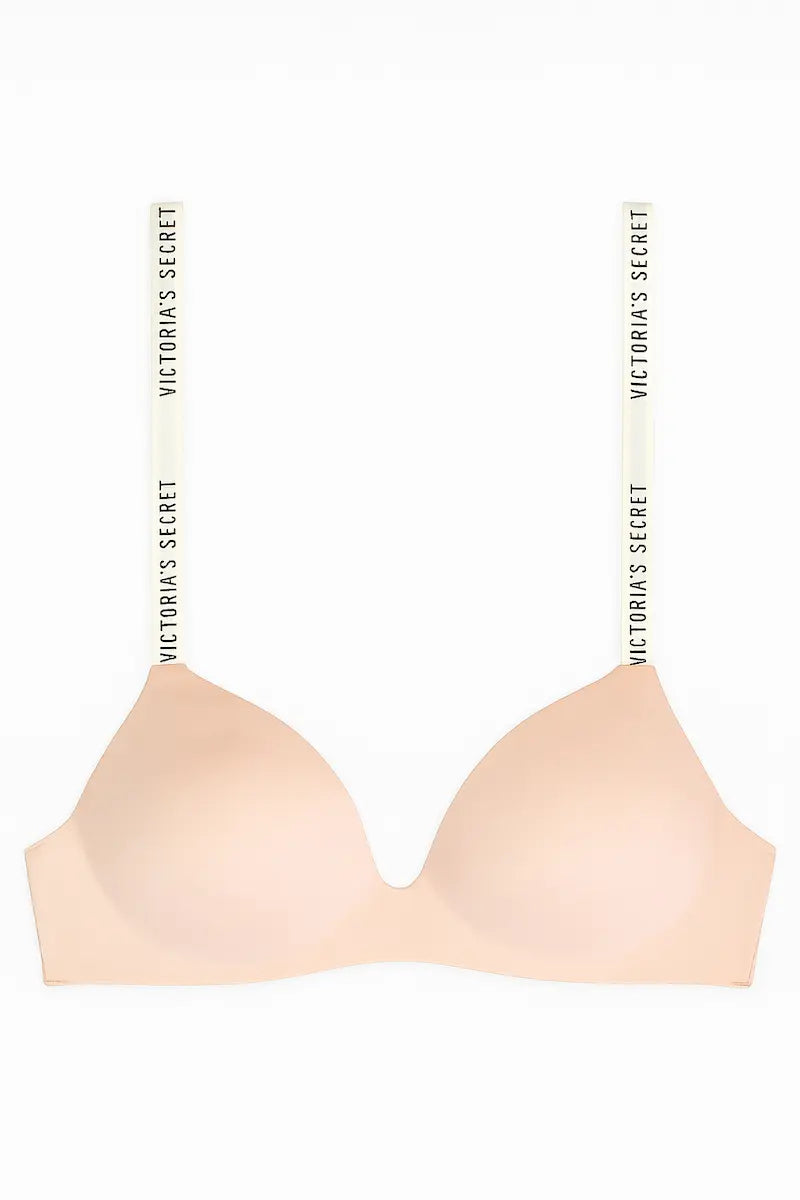 Bra Nude Victoria’s Secret con logo en tirantes Talla 34B