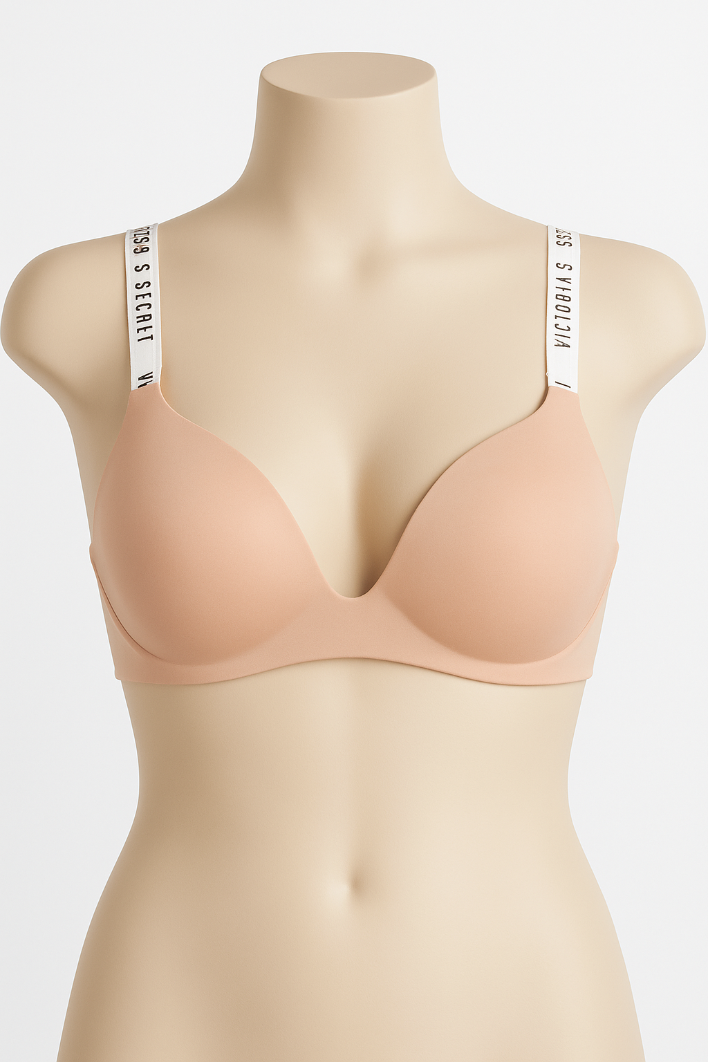 Bra Nude Victoria’s Secret con logo en tirantes Talla 34B