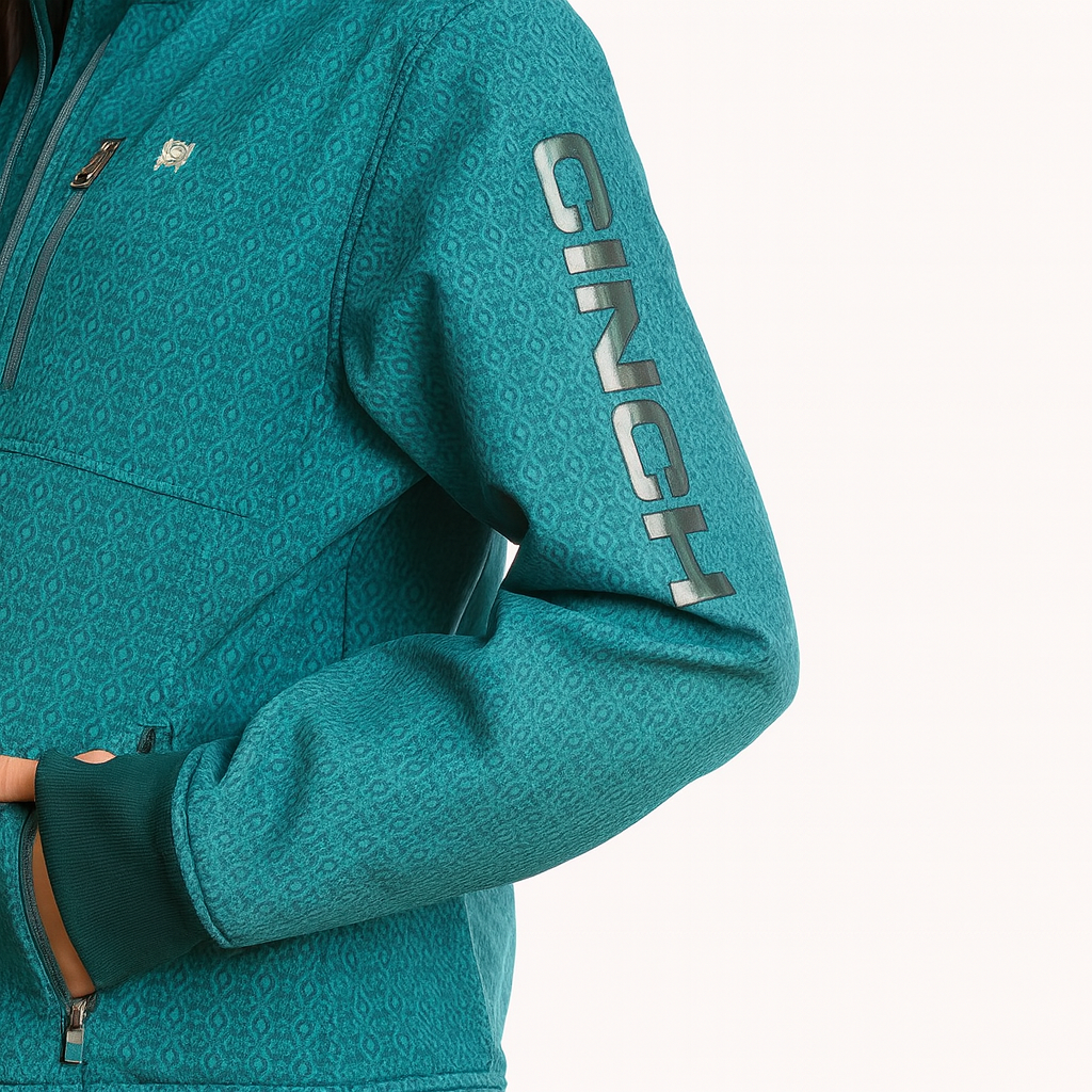 Chaqueta Cinch Mujer Softshell Teal Talla XS