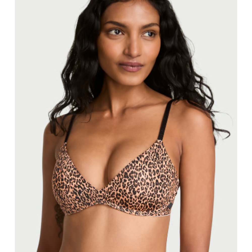 PINK Victoria’s Secret Bra con Varilla Animal Print Push Up