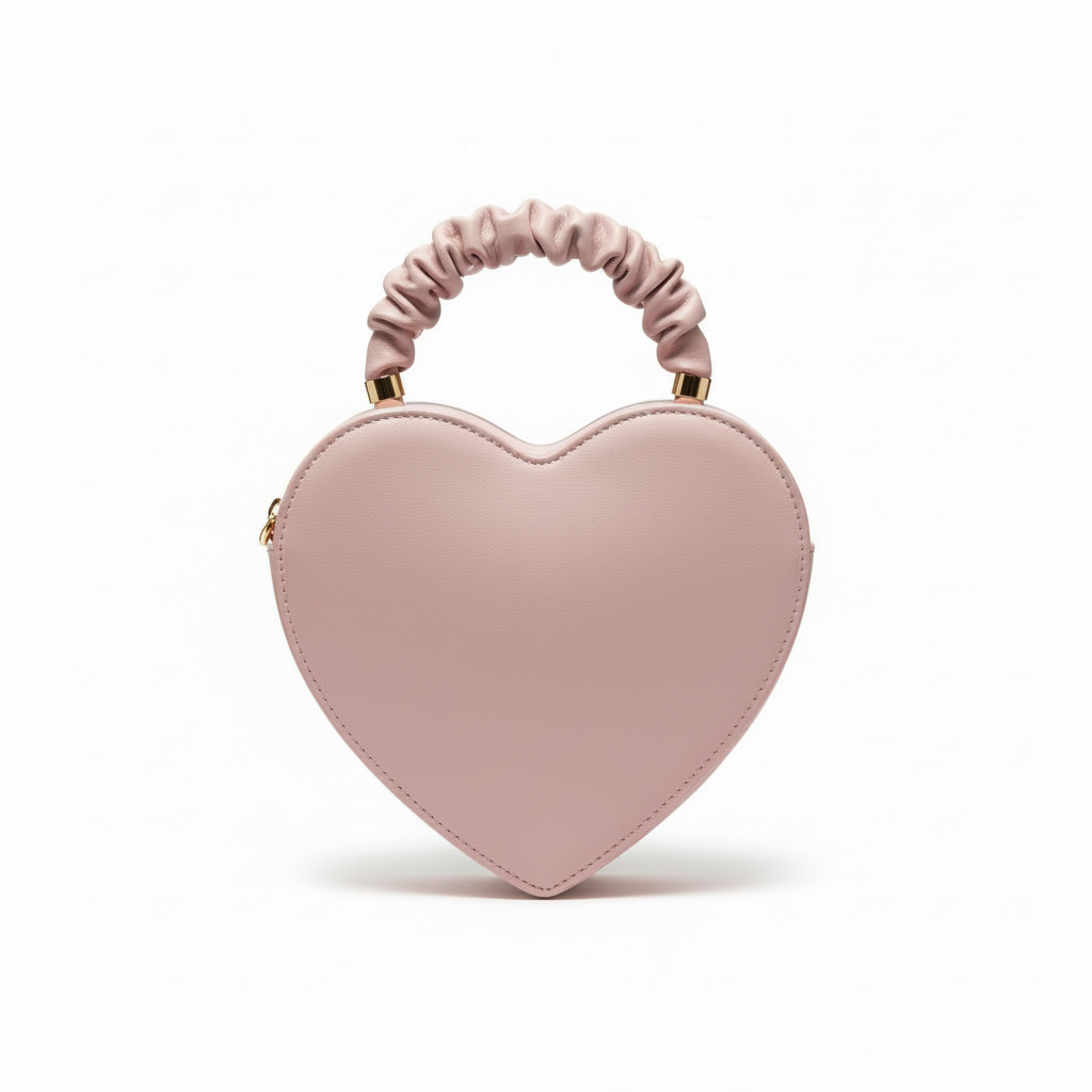 Bolso ALDO en Forma de Corazón con Flores – Color Rosa
