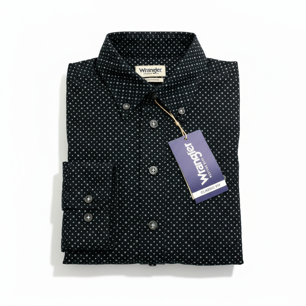 Camisa Wrangler Niño Vaquera Talla S Manga Larga Original