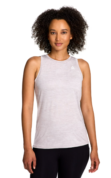 Playera Deportiva Reebok para Mujer Sin Mangas – Color Gris Claro