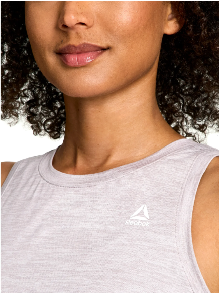 Playera Deportiva Reebok para Mujer Sin Mangas – Color Gris Claro