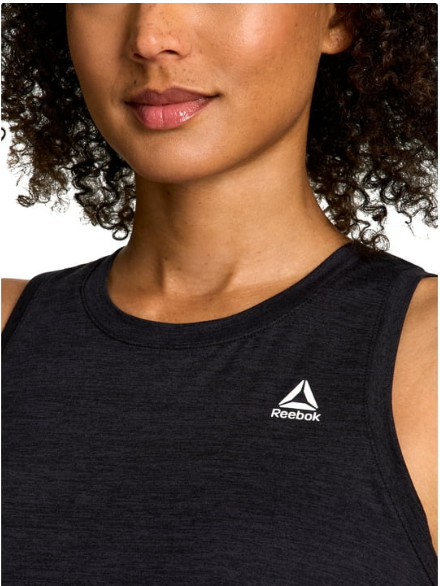 Playera Deportiva Reebok para Mujer Sin Mangas – Color Negro-Talla EG (XL)