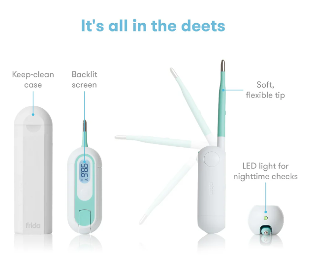 Termómetro Digital FridaBaby 3-en-1 True Temp para Bebé